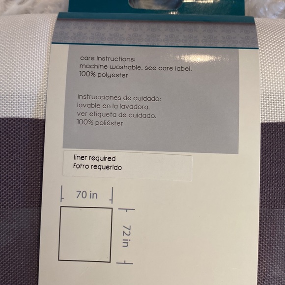 Zenna home fabric shower curtain NWT - Picture 3 of 5